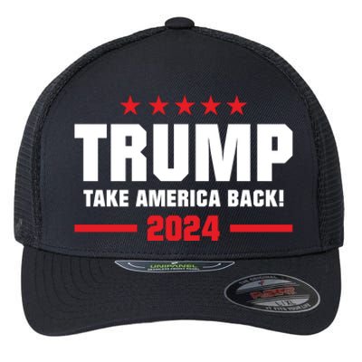 American President Donald Trump Supporters Take America Back Flexfit Unipanel Trucker Cap