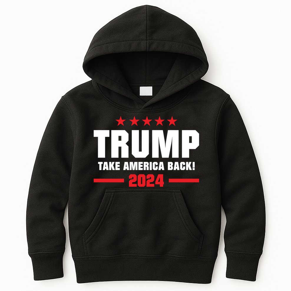 American President Donald Trump Supporters Take America Back Kids Hoodie