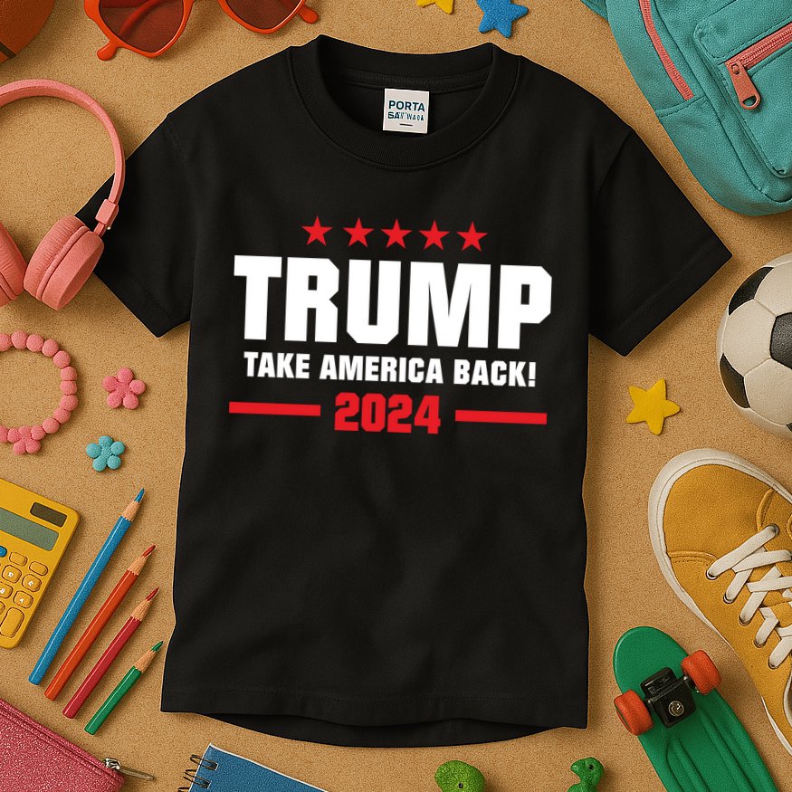 American President Donald Trump Supporters Take America Back Kids T-Shirt