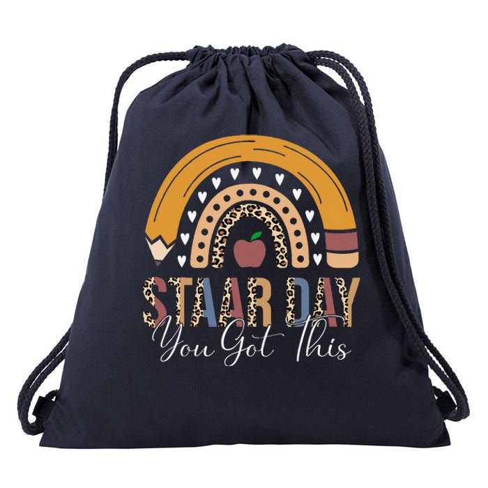 Funny Test Staar Day Mode On Teacher Testing Ideas School Drawstring Bag