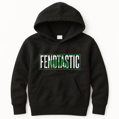 Fendtastic Tractor Saying For Farmers And Farmers Kids Hoodie