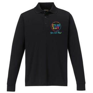 Funny Test Staar Day Mode On Teacher Testing Ideas School Performance Long Sleeve Polo