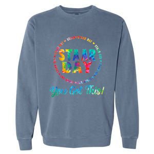 Funny Test Staar Day Mode On Teacher Testing Ideas School Garment-Dyed Sweatshirt