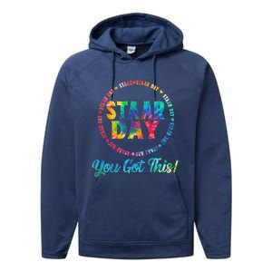 Funny Test Staar Day Mode On Teacher Testing Ideas School Performance Fleece Hoodie