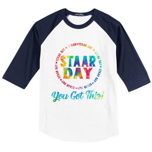 Funny Test Staar Day Mode On Teacher Testing Ideas School Baseball Sleeve Shirt