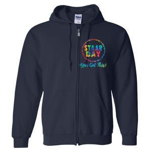 Funny Test Staar Day Mode On Teacher Testing Ideas School Full Zip Hoodie