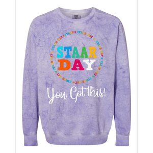 Funny Test Staar Day Mode On Teacher Testing Ideas School Colorblast Crewneck Sweatshirt