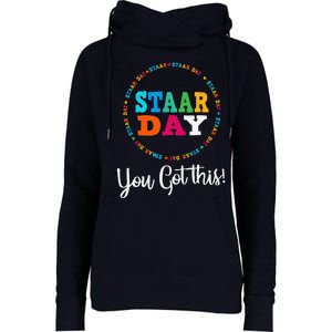 Funny Test Staar Day Mode On Teacher Testing Ideas School Womens Funnel Neck Pullover Hood