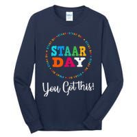 Funny Test Staar Day Mode On Teacher Testing Ideas School Tall Long Sleeve T-Shirt