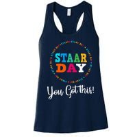 Funny Test Staar Day Mode On Teacher Testing Ideas School Women's Racerback Tank