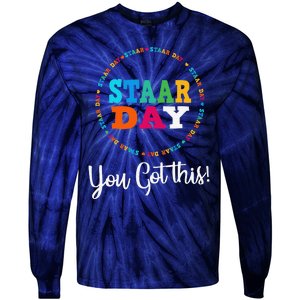 Funny Test Staar Day Mode On Teacher Testing Ideas School Tie-Dye Long Sleeve Shirt