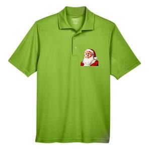 Funny Trump Santa Hat Donald Trump Christmas New Year Xmas Men's Origin Performance Pique Polo