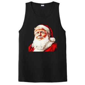 Funny Trump Santa Hat Donald Trump Christmas New Year Xmas PosiCharge Competitor Tank