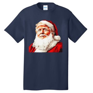 Funny Trump Santa Hat Donald Trump Christmas New Year Xmas Tall T-Shirt