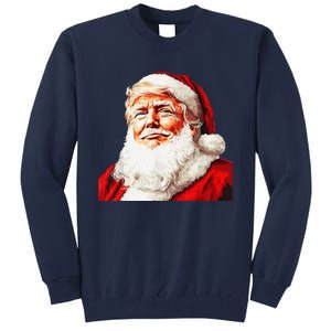 Funny Trump Santa Hat Donald Trump Christmas New Year Xmas Tall Sweatshirt