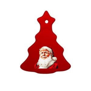 Funny Trump Santa Hat Donald Trump Christmas New Year Xmas Ceramic Tree Ornament