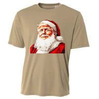 Funny Trump Santa Hat Donald Trump Christmas New Year Xmas Cooling Performance Crew T-Shirt