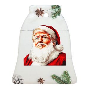 Funny Trump Santa Hat Donald Trump Christmas New Year Xmas Ceramic Bell Ornament