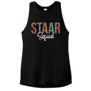 Funny Test Staar Day Squad Mode On Teacher Testing Ideas Ladies PosiCharge Tri-Blend Wicking Tank