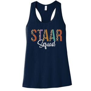 Funny Test Staar Day Squad Mode On Teacher Testing Ideas Women's Racerback Tank