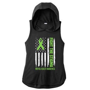 Fight The Stigma Tal Health Warrior Awareness Support Gift Ladies PosiCharge Tri-Blend Wicking Draft Hoodie Tank