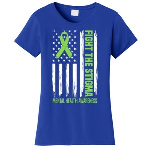 Fight The Stigma Tal Health Warrior Awareness Support Gift Women's T-Shirt