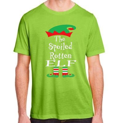 Funny The Spoiled Rotten Elf Christmas Matching Family Adult ChromaSoft Performance T-Shirt