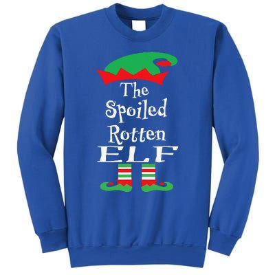 Funny The Spoiled Rotten Elf Christmas Matching Family Sweatshirt