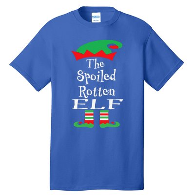 Funny The Spoiled Rotten Elf Christmas Matching Family Tall T-Shirt