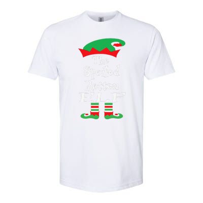 Funny The Spoiled Rotten Elf Christmas Matching Family Softstyle® CVC T-Shirt