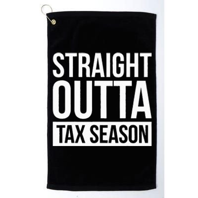 Funny Tax Season Gift Idea Tax Accountant Tax Platinum Collection Golf Towel