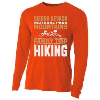 Family Trip Sierra Nevada National Park 2024 Mountain Hiking Great Gift Cooling Performance Long Sleeve Crew