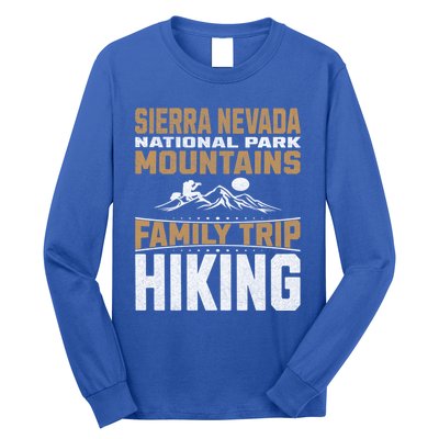 Family Trip Sierra Nevada National Park 2024 Mountain Hiking Great Gift Long Sleeve Shirt