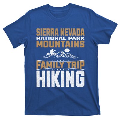 Family Trip Sierra Nevada National Park 2024 Mountain Hiking Great Gift T-Shirt