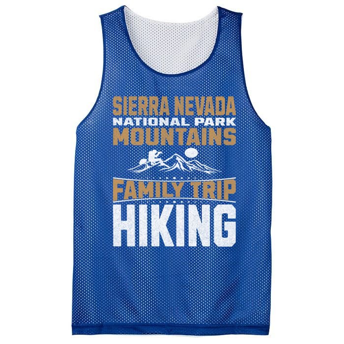 Family Trip Sierra Nevada National Park 2024 Mountain Hiking Great Gift Mesh Reversible Basketball Jersey Tank