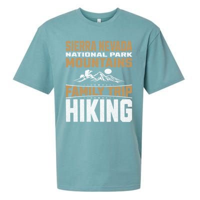 Family Trip Sierra Nevada National Park 2024 Mountain Hiking Great Gift Sueded Cloud Jersey T-Shirt