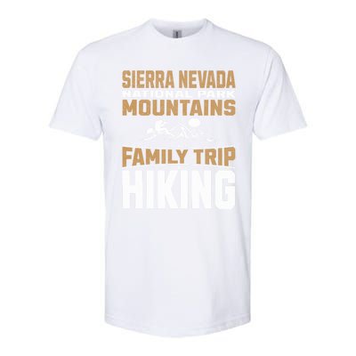 Family Trip Sierra Nevada National Park 2024 Mountain Hiking Great Gift Softstyle CVC T-Shirt