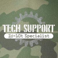 Funny Tech Support Id10t Computer Idiot Joke Legacy Tie Dye Trucker Hat
