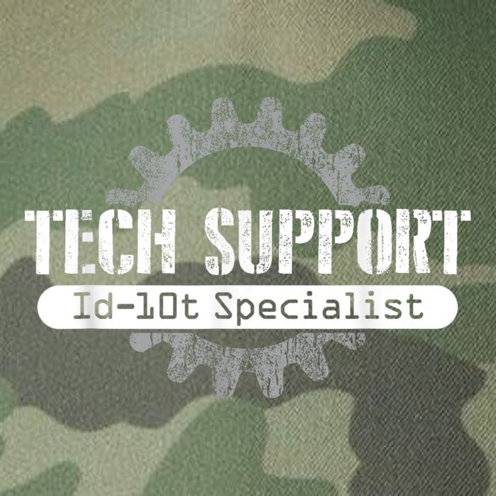 Funny Tech Support Id10t Computer Idiot Joke Legacy Tie Dye Trucker Hat