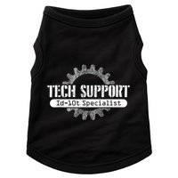 Funny Tech Support Id10t Computer Idiot Joke Doggie Tank