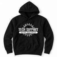 Funny Tech Support Id10t Computer Idiot Joke Hoodie