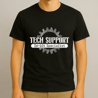 Funny Tech Support Id10t Computer Idiot Joke T-Shirt