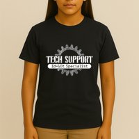 Funny Tech Support Id10t Computer Idiot Joke T-Shirt