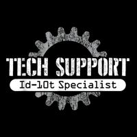 Funny Tech Support Id10t Computer Idiot Joke T-Shirt