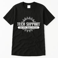 Funny Tech Support Id10t Computer Idiot Joke Tall T-Shirt