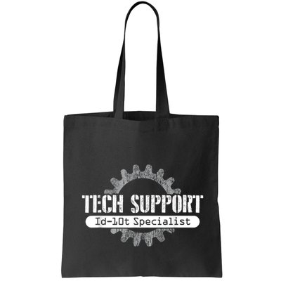 Funny Tech Support Id10t Computer Idiot Joke Bag