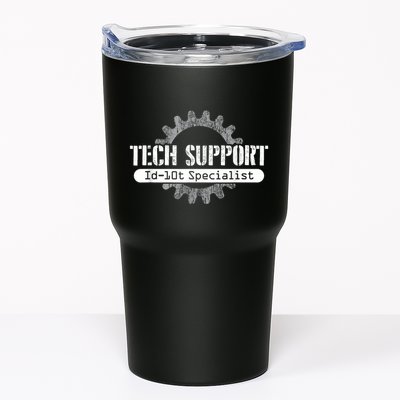 Funny Tech Support Id10t Computer Idiot Joke Tumbler