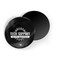 Funny Tech Support Id10t Computer Idiot Joke Magnet