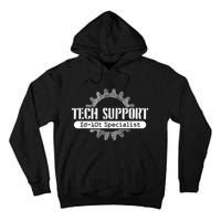 Funny Tech Support Id10t Computer Idiot Joke Tall Hoodie