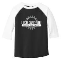 Funny Tech Support Id10t Computer Idiot Joke Toddler Fine Jersey T-Shirt